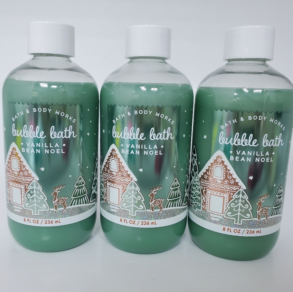RARE NEW Bath and Body Works Vanilla Bean Noel Bubble Bath